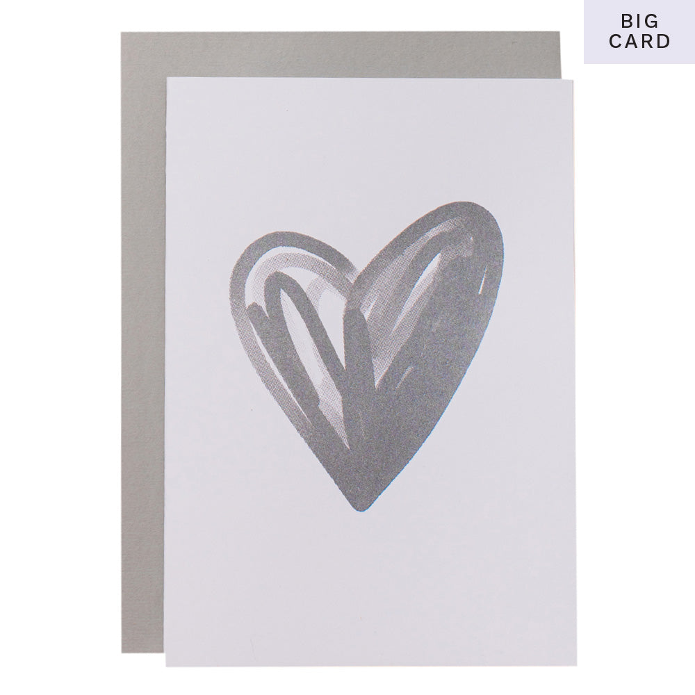BIG CARD - HEART - various colours