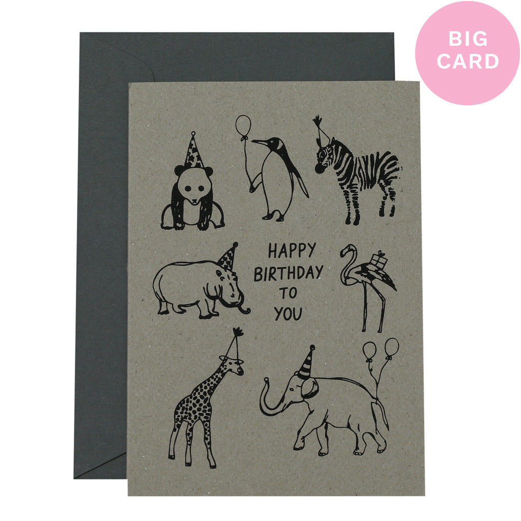 BIG CARD - PARTY ANIMALS