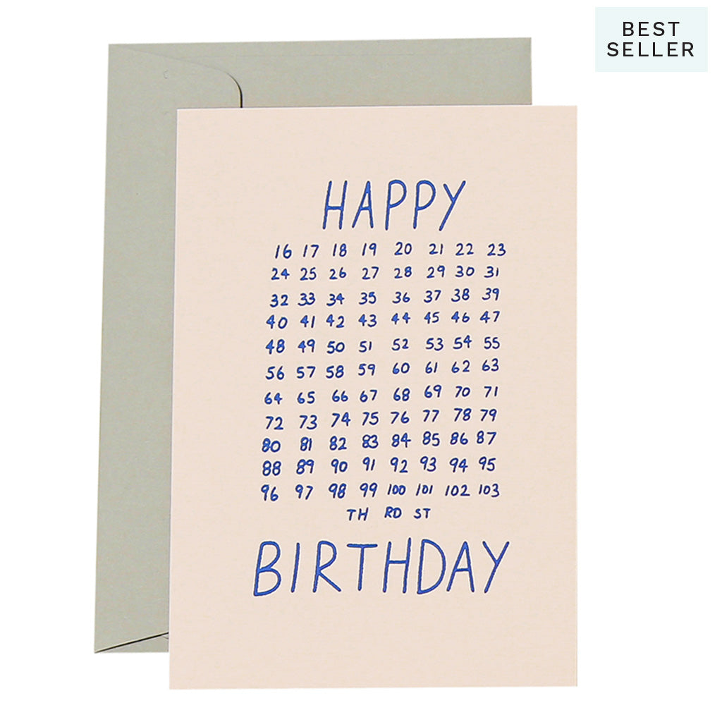 FILL IN BDAY - various colours