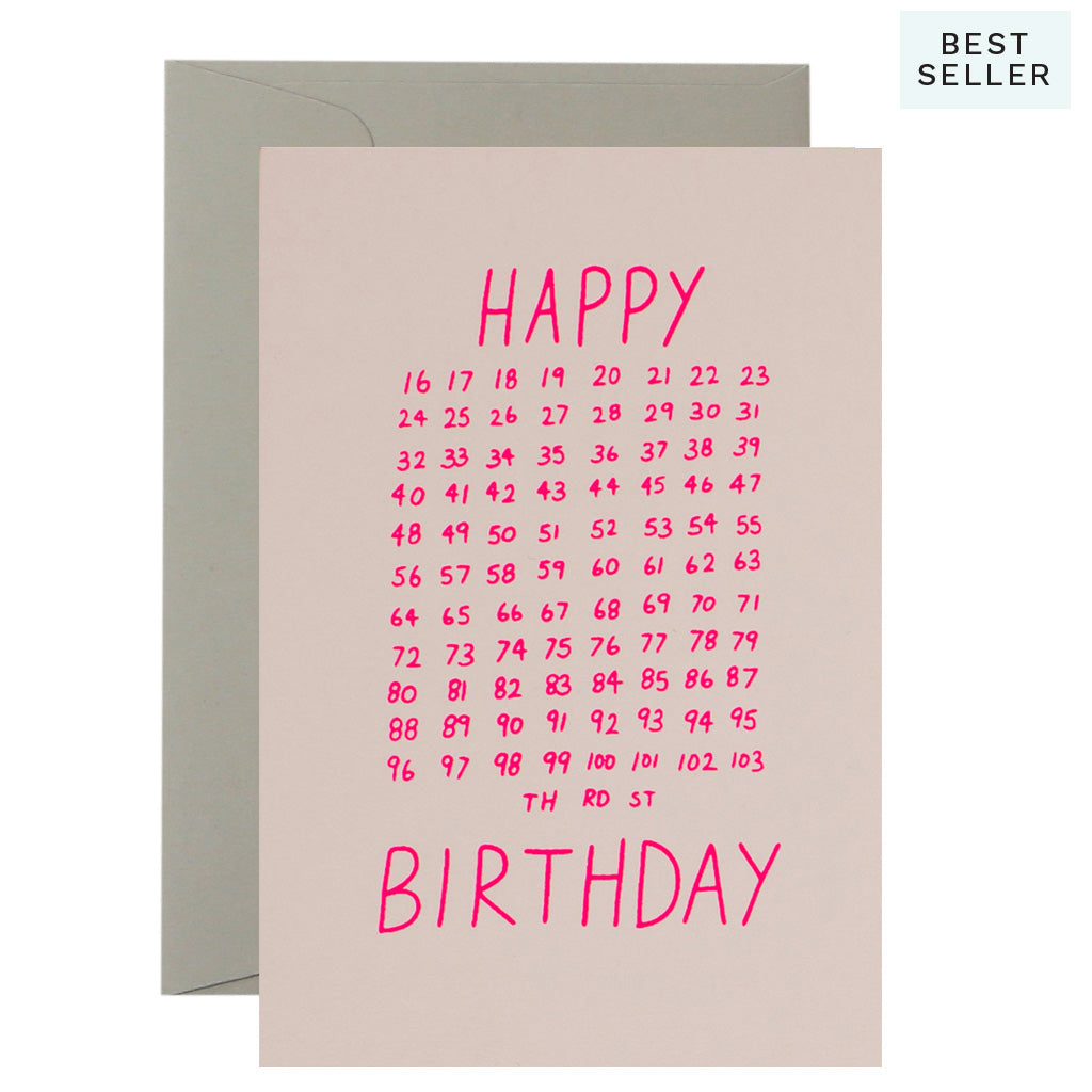FILL IN BDAY - various colours