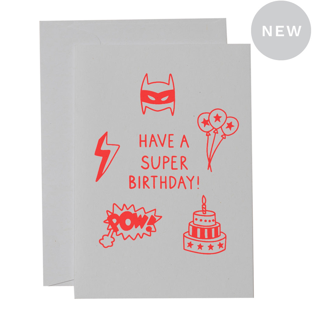 SUPERHERO BIRTHDAY - various colours