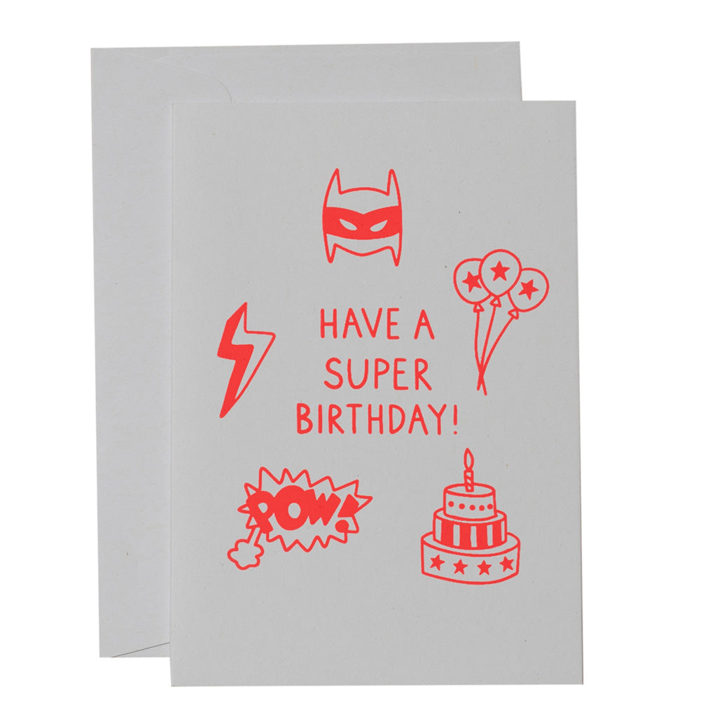 SUPERHERO BIRTHDAY - various colours