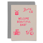 Welcome beautiful baby card 