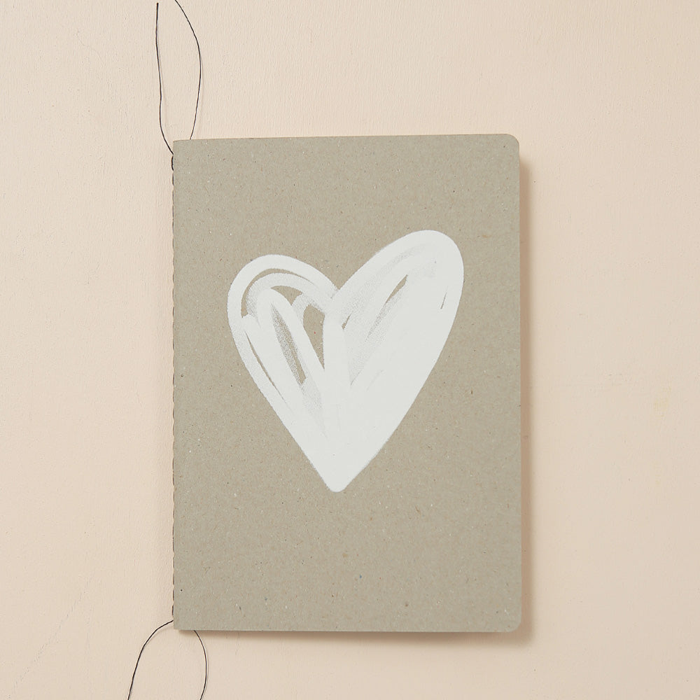 HEART NOTEBOOK - various colours